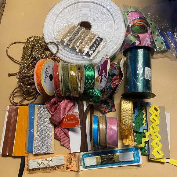 Unbranded Other - Large Vintage Miscellaneous Multicolored Ribbon Bundle Lot